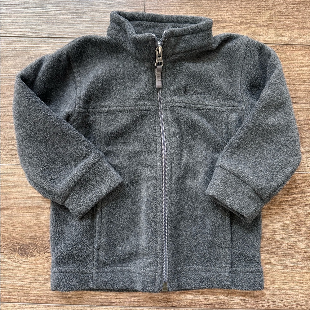 Columbia 12-18 month charcoal fleece zip up